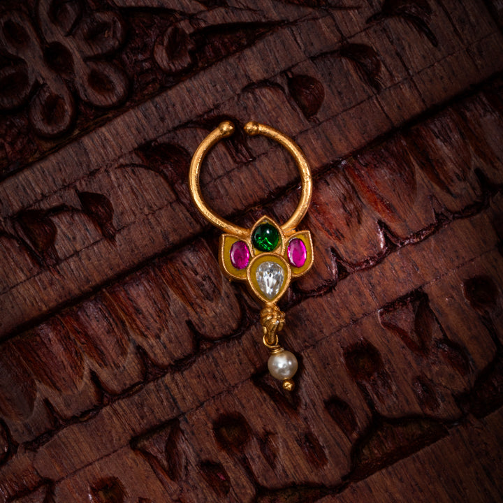 Saaj Kundan Septum Ring