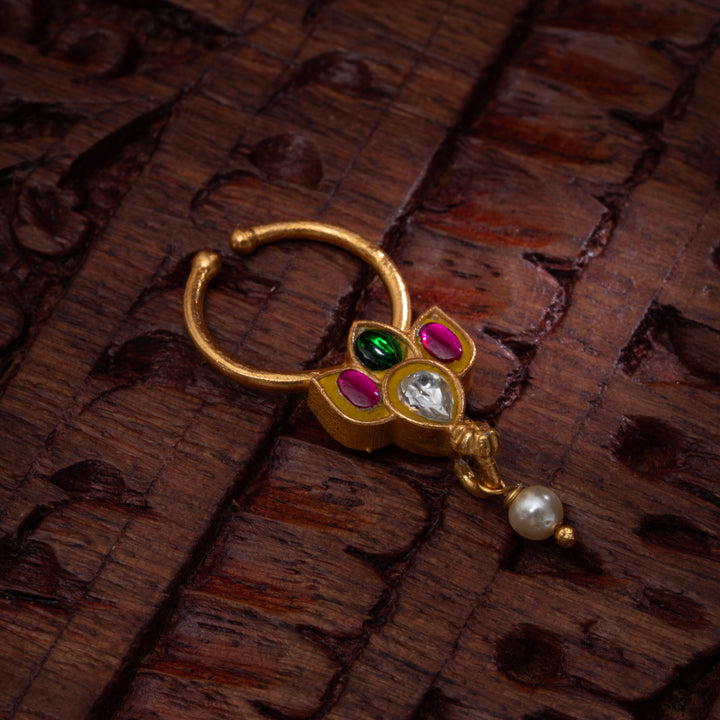 Saaj Kundan Septum Ring