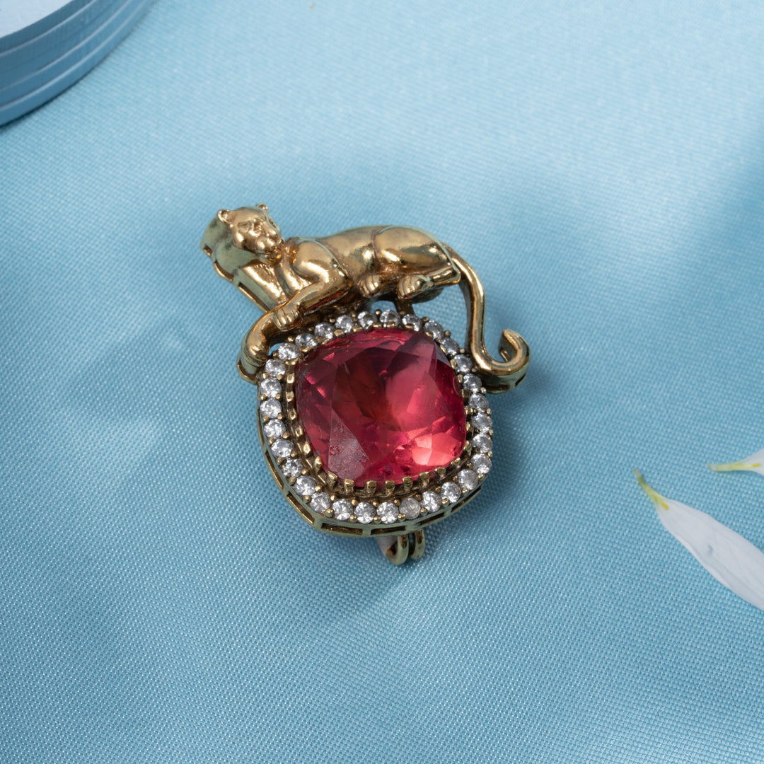 Tiger Victorian Brooch