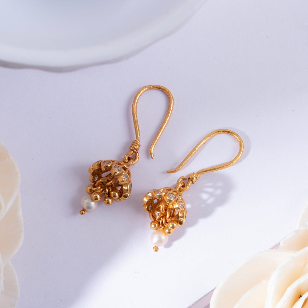 Lustrine Drop Earrings