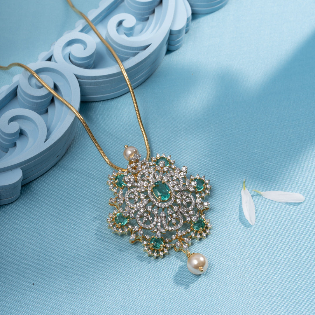 Meridian CZ Chain Pendant