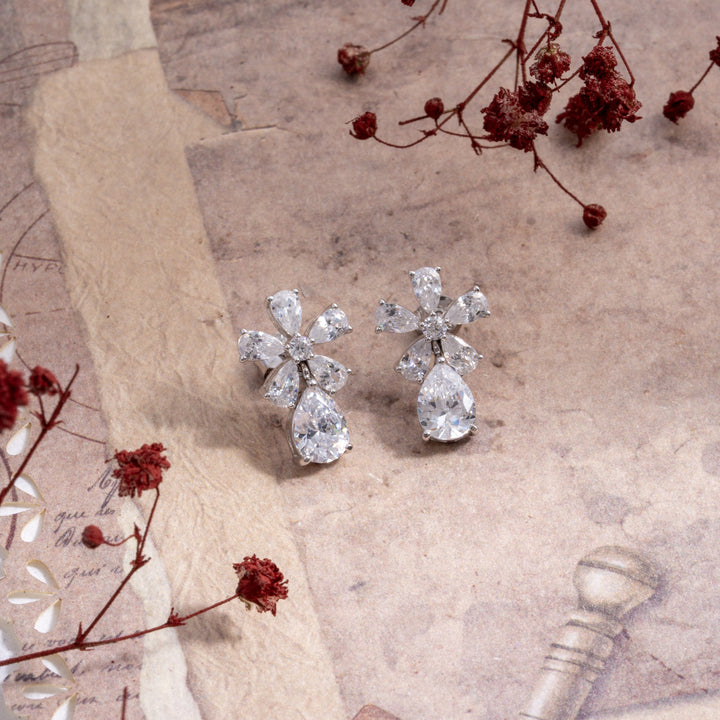 Floral Drop Studs