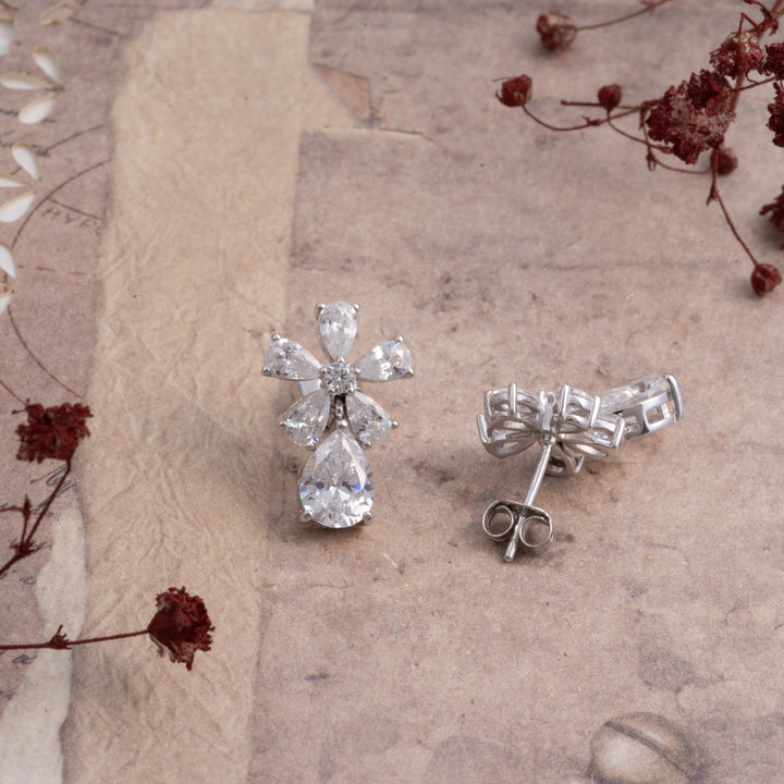 Floral Drop Studs