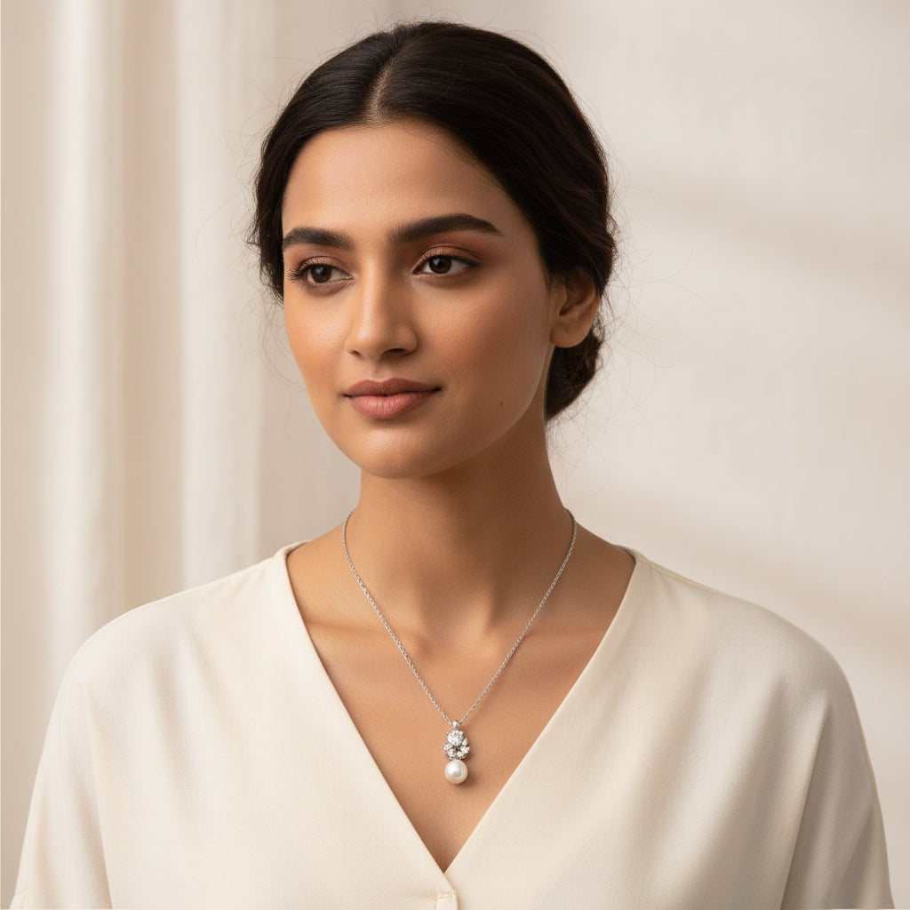 Pearl Love Chain Pendant