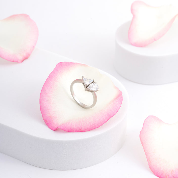 Tri-Peara CZ Ring