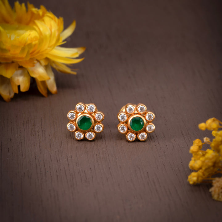 Rani Gulmohar Stud Earrings