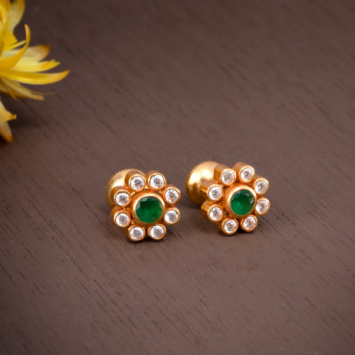 Rani Gulmohar Stud Earrings
