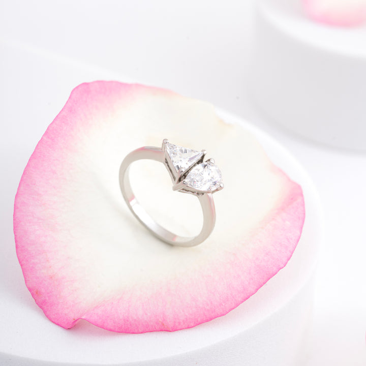 Tri-Peara CZ Ring