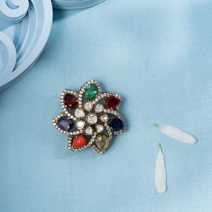 Navaratna's Flora Victorian Pendant