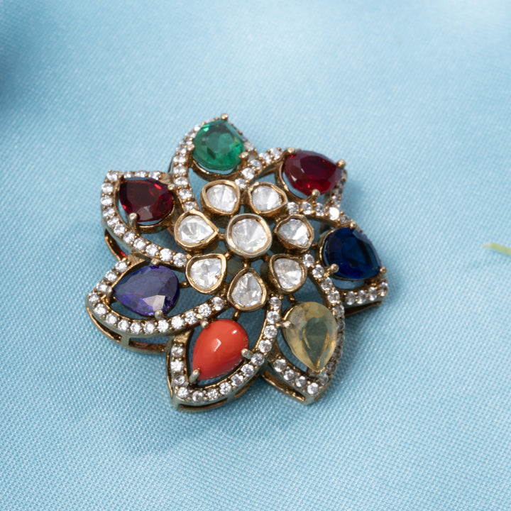 Navaratna's Flora Victorian Pendant