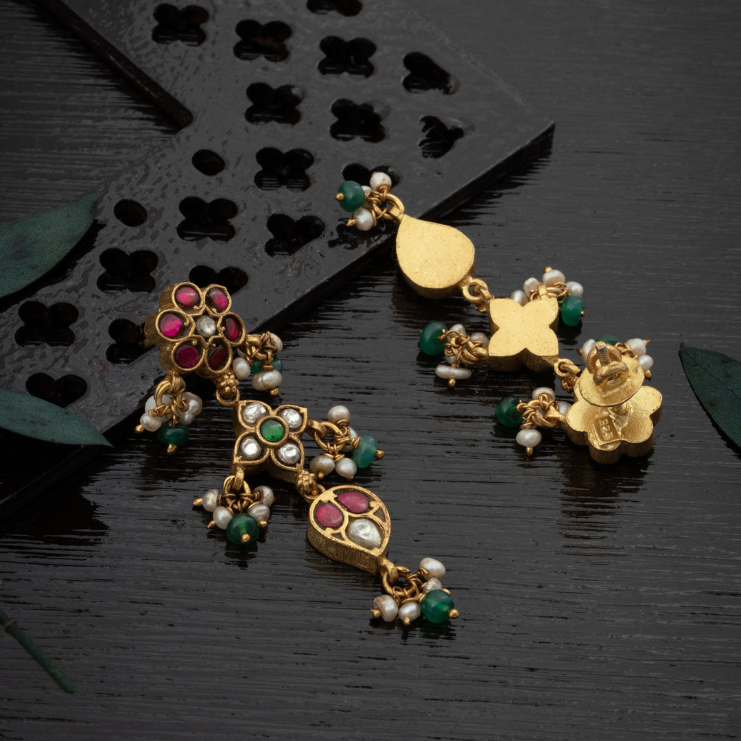 Kundan Phoolrani Earrings
