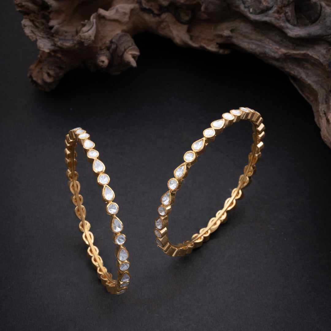 Moissaluxe Polki Bangles