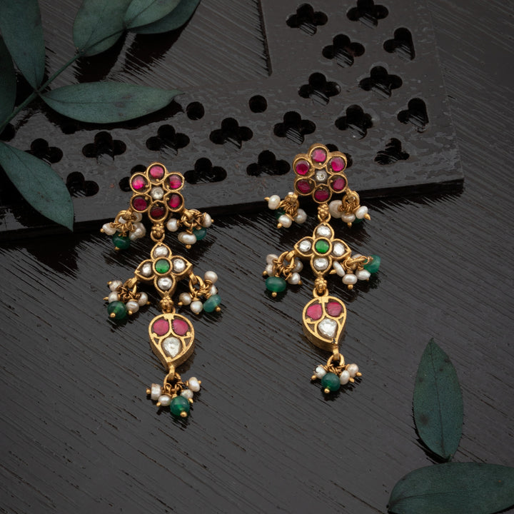 Kundan Phoolrani Earrings