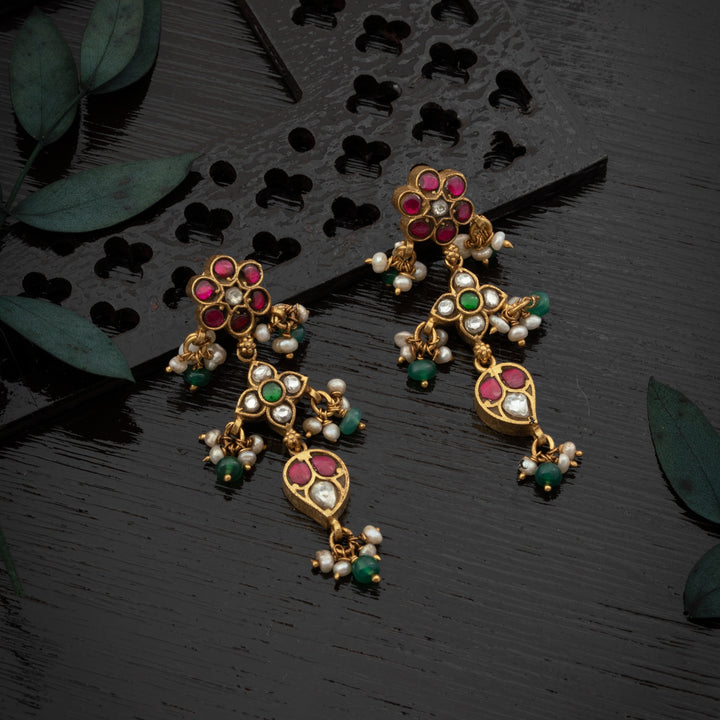 Kundan Phoolrani Earrings