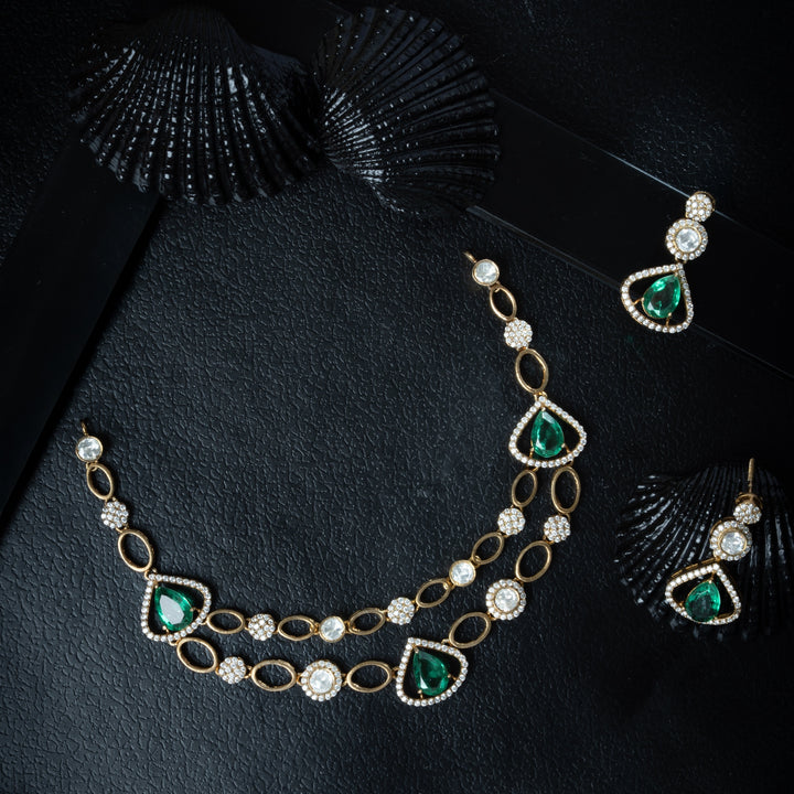 Forest Pear Victorian Necklace Set