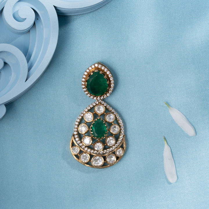 Blooming Peardrop Victorian Pendant