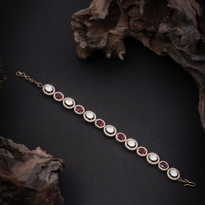Rubellite Oval Bracelet