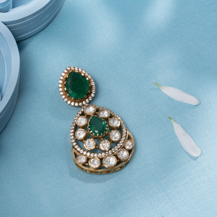 Blooming Peardrop Victorian Pendant