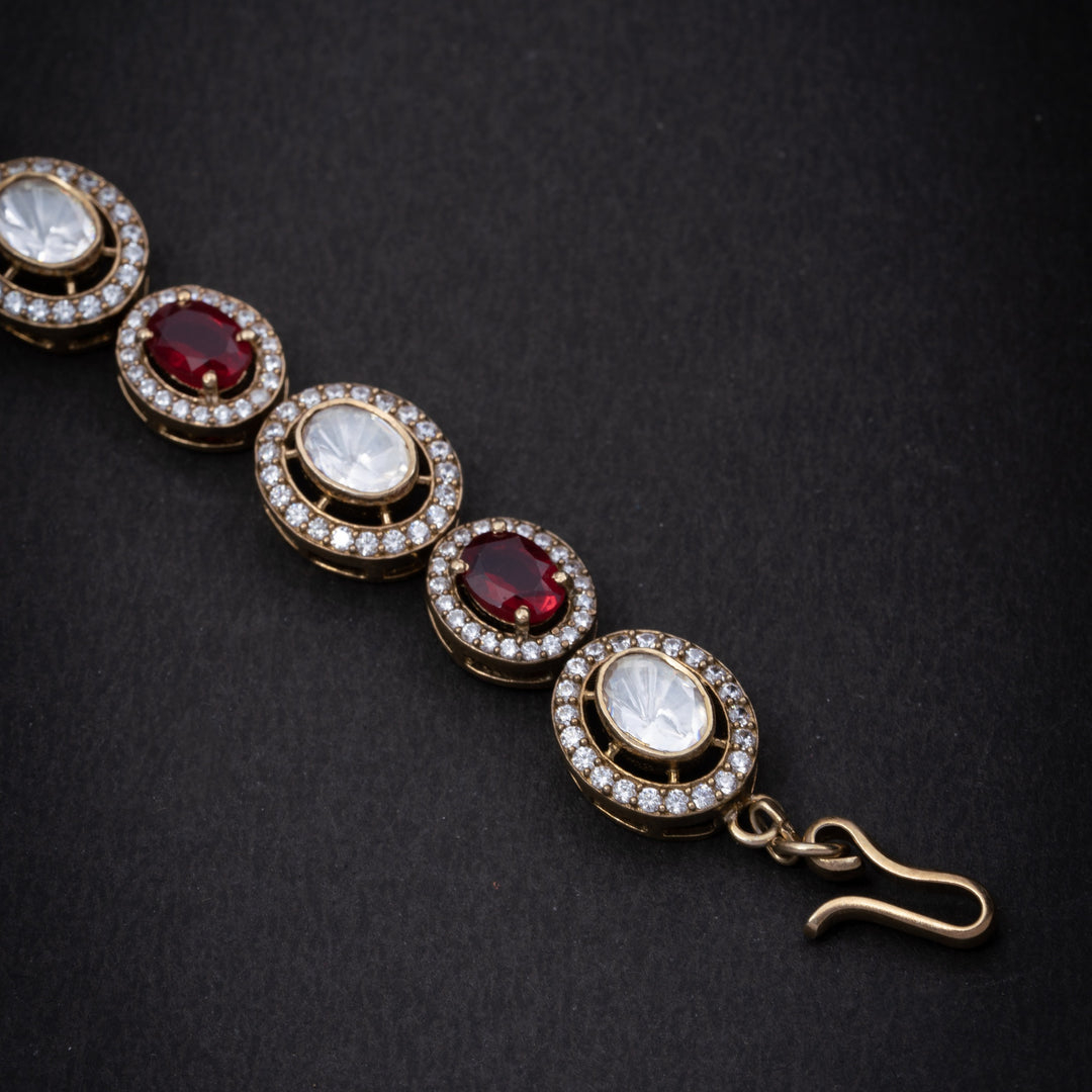 Rubellite Oval Bracelet