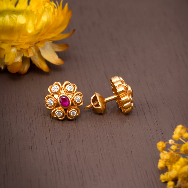 Heartza Stud Earrings