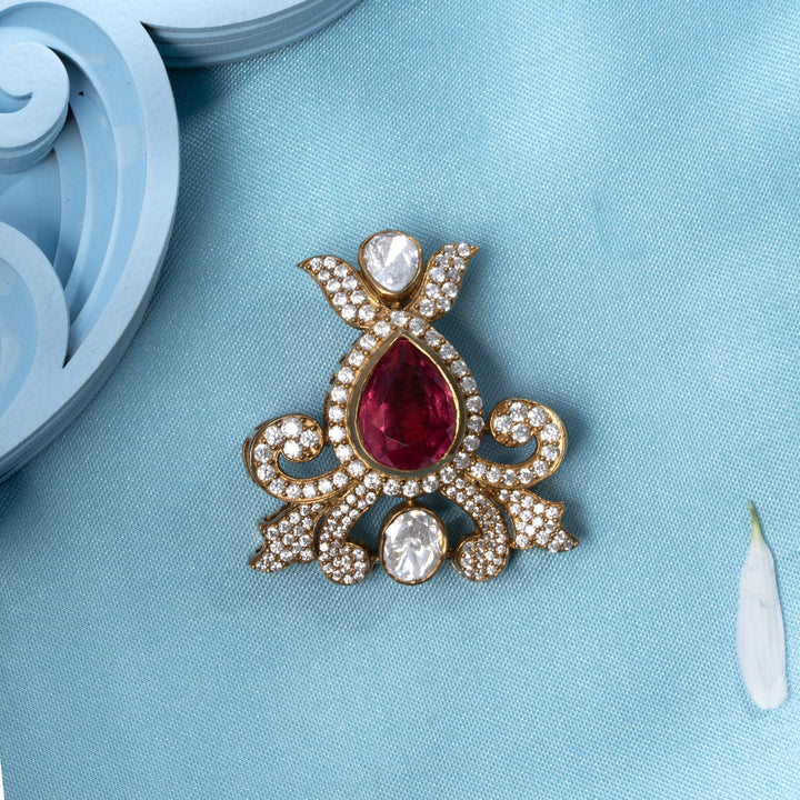 Rose-Crest Victorian Pendant