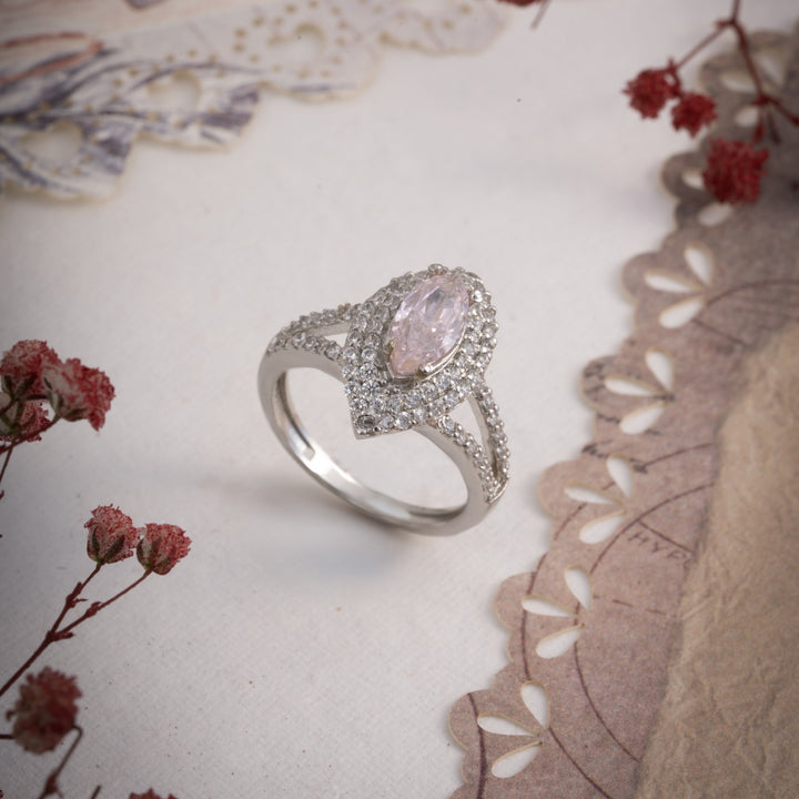 Pinkish CZ Ring
