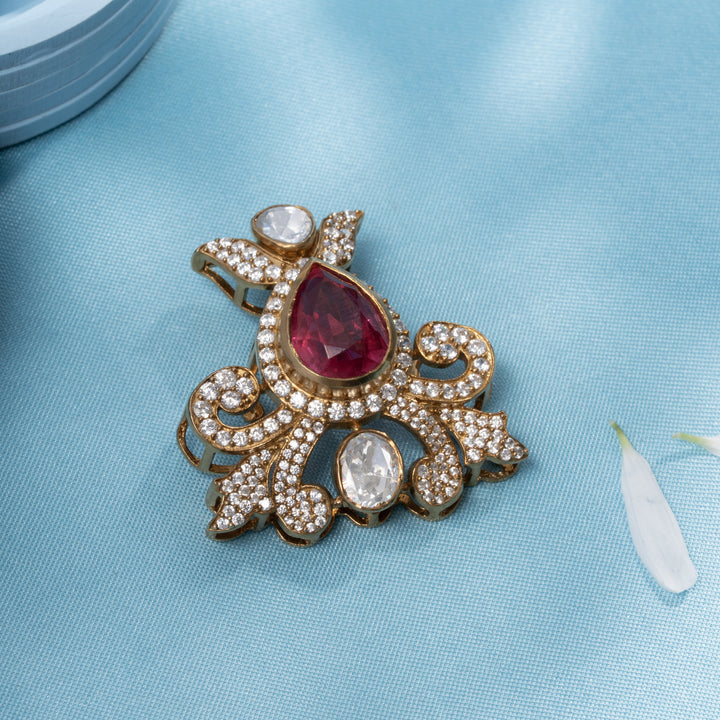 Rose-Crest Victorian Pendant