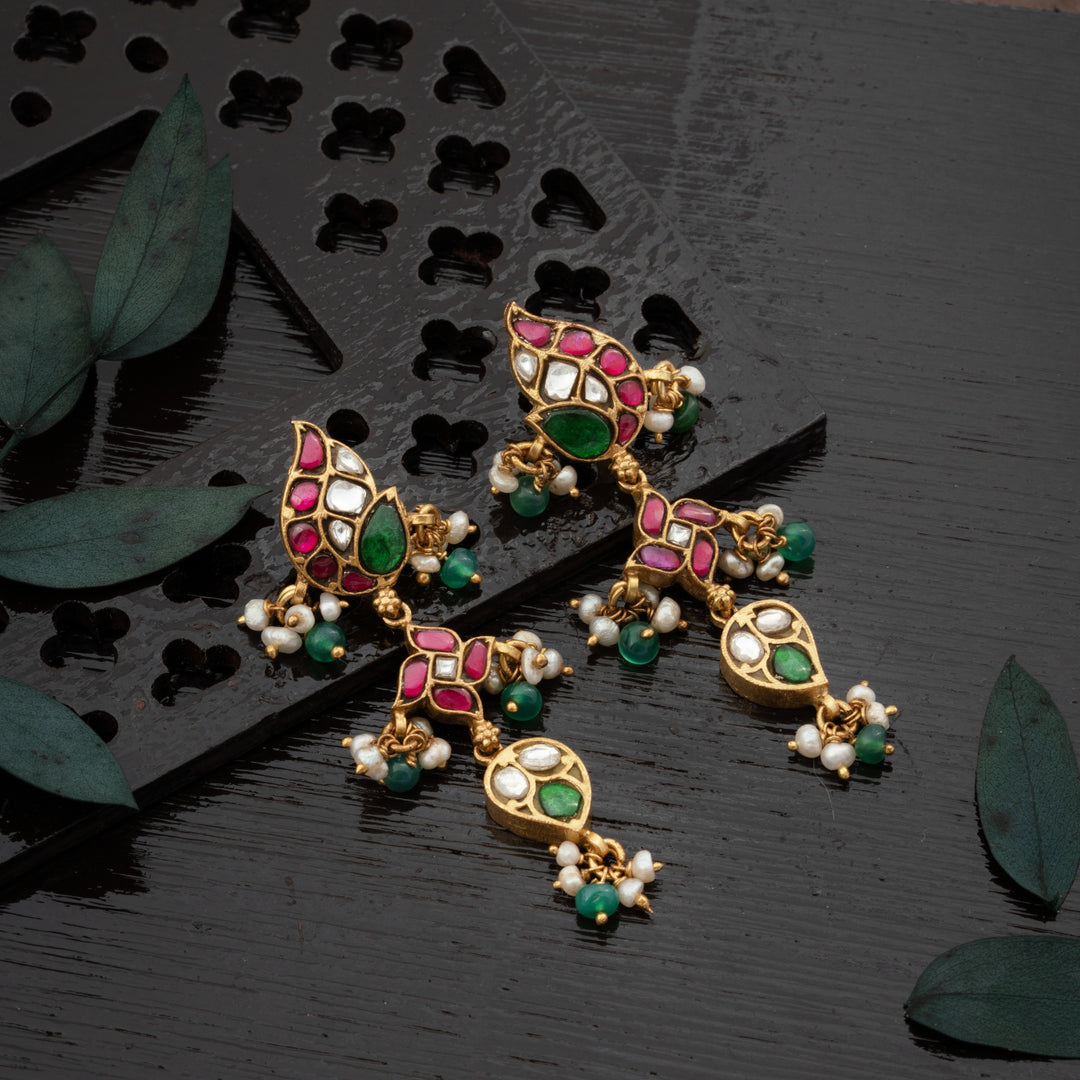 Kundan Floraya Earrings