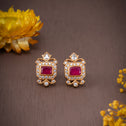 Cubique Ruby Studs