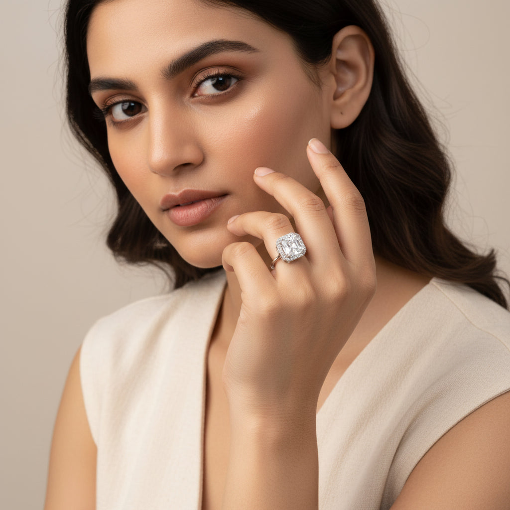 Recta Glow CZ Ring