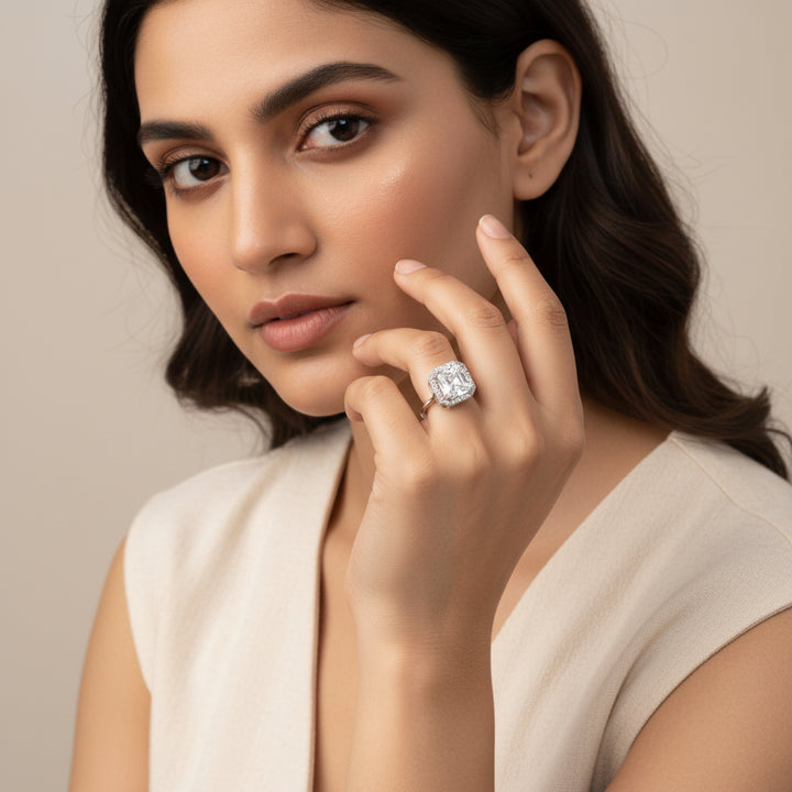 Recta Glow CZ Ring
