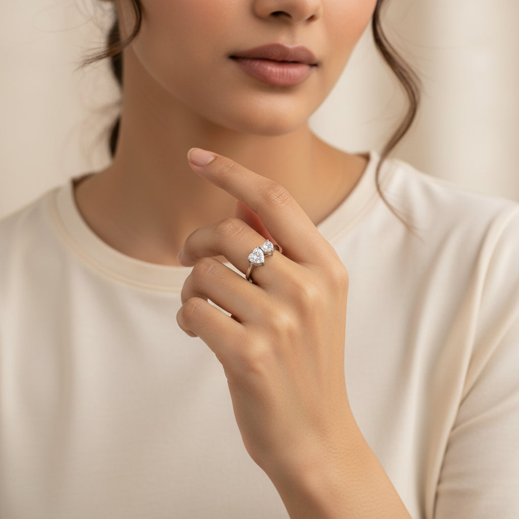 Duo-Heart Ring