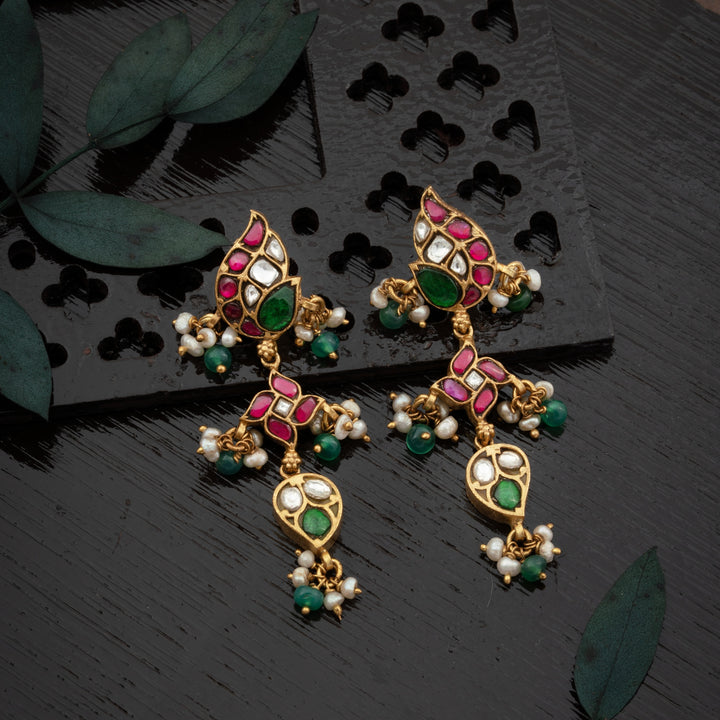 Kundan Floraya Earrings