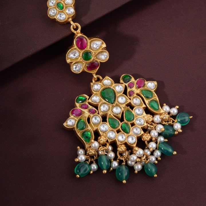 Twin Mayuri Maang Tikka