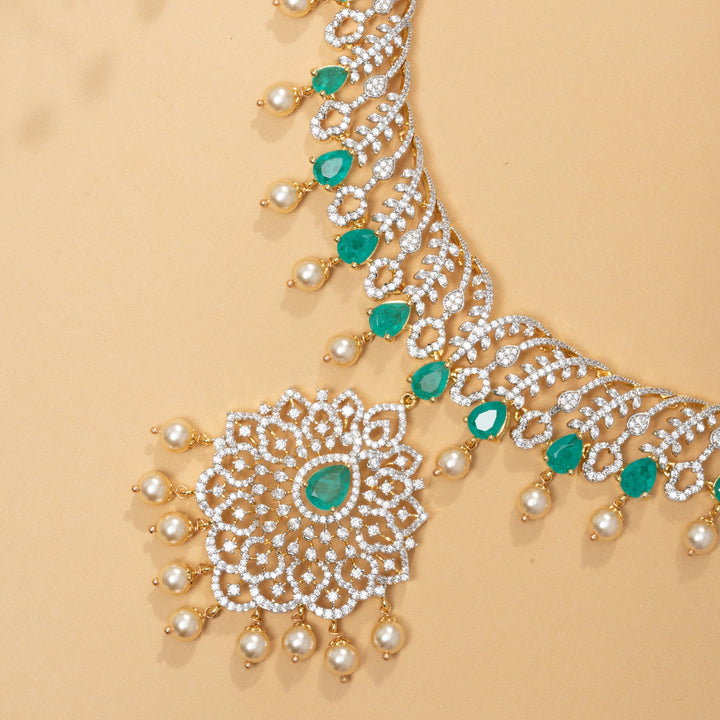 Grevix CZ Necklace Set