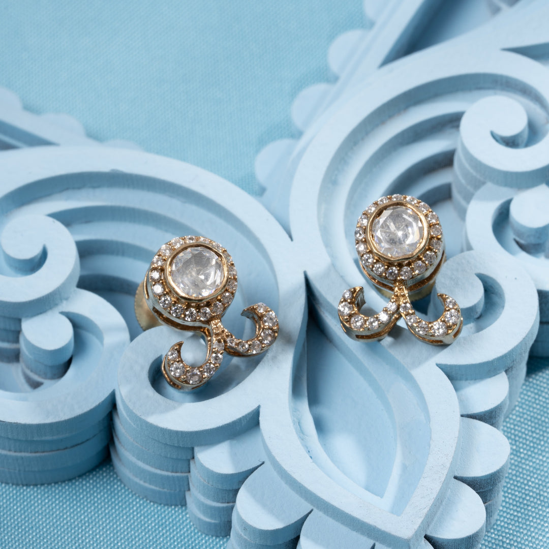 Oval-Gardenia Victorian Pendant Set