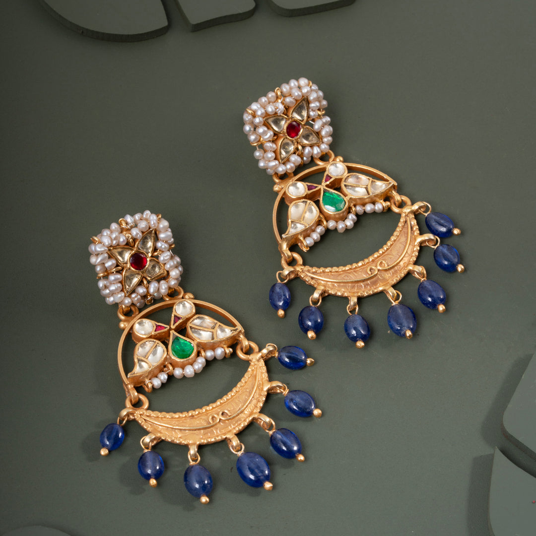 Kundan Swan Danglers