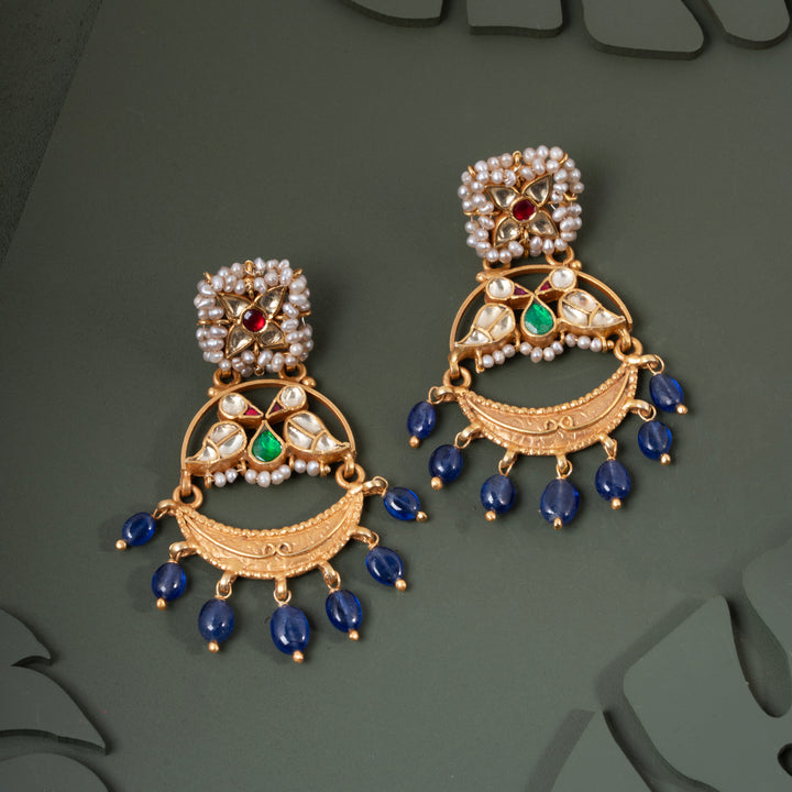 Kundan Swan Danglers