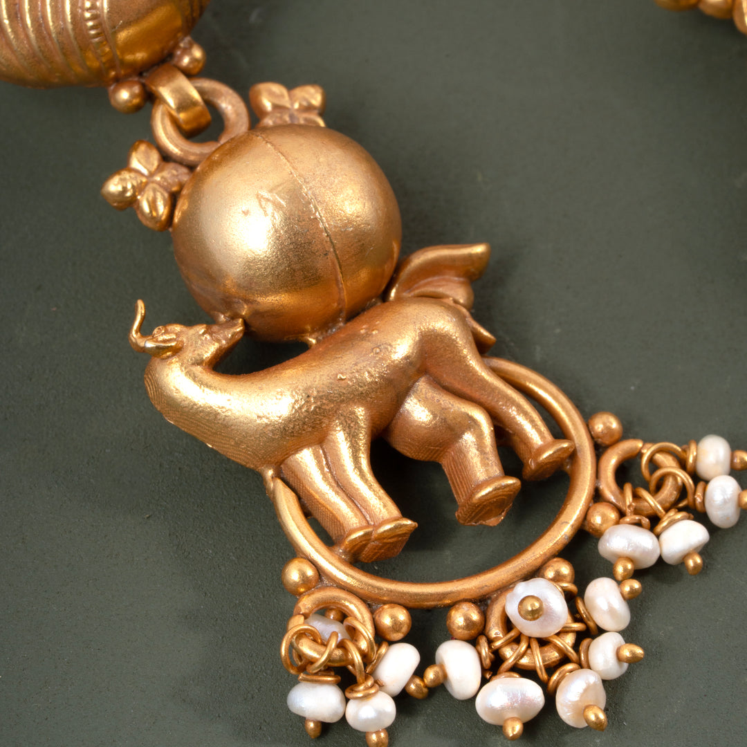 Vanika Deer Antique Danglers