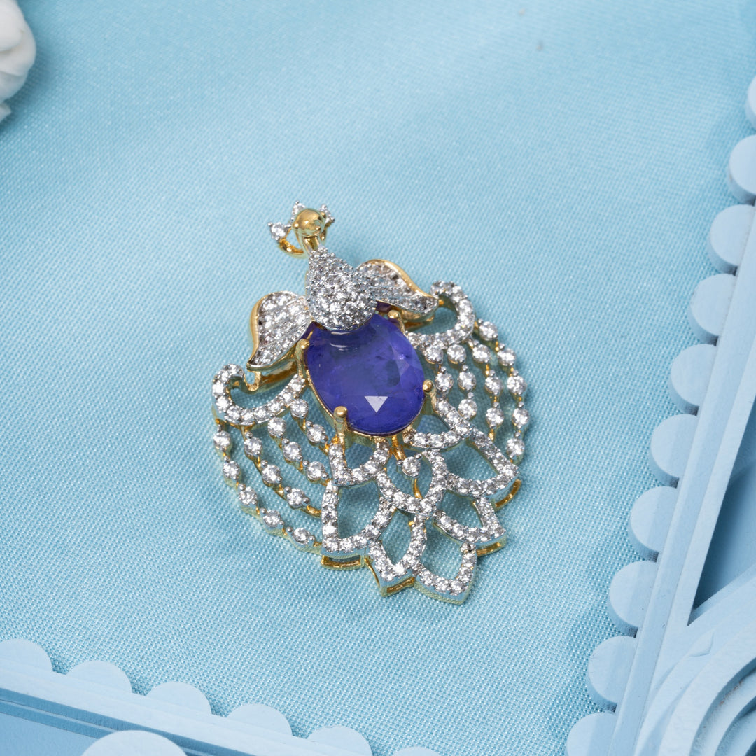 Violette CZ Pendant Set