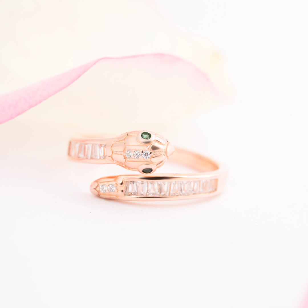 Snake CZ Ring