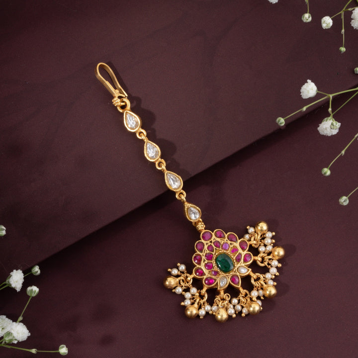 Kundan Loture Maang Tikka