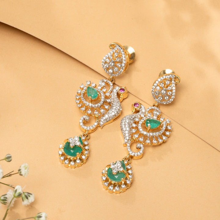 CZ Featheron Necklace Set