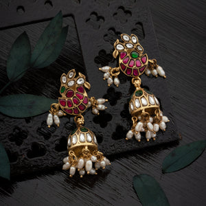 Mor Kanika Kundan Jhumki