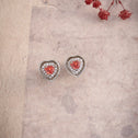 Flame Of Heart Studs