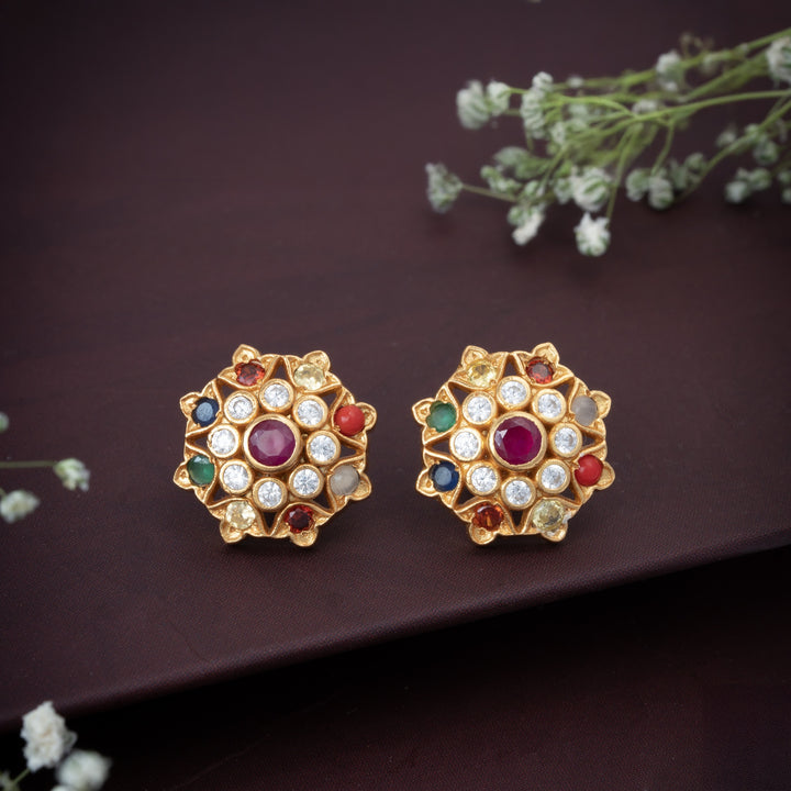 Petal of Navaratna Studs