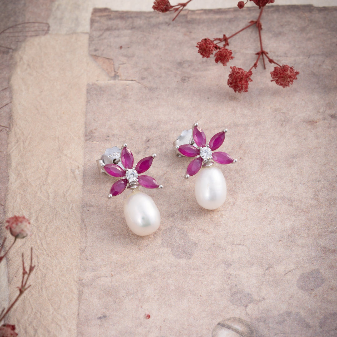 Pink-Pearl Studs