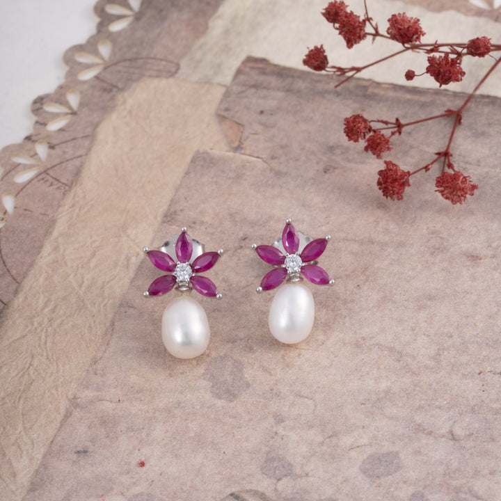 Pink-Pearl Studs