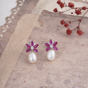Pink-Pearl Studs