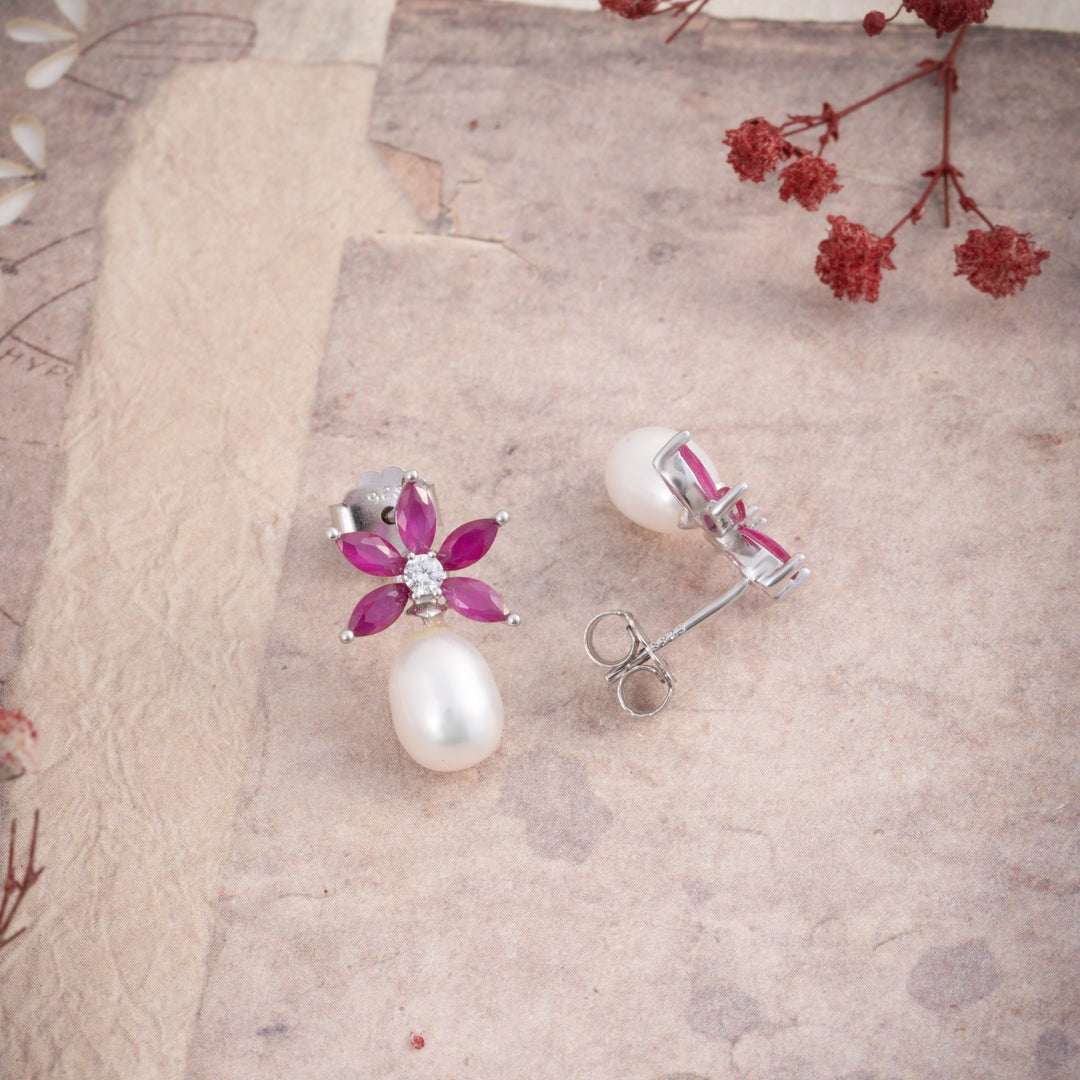 Pink-Pearl Studs